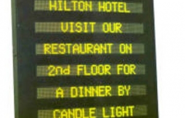 Polycomp LED sign installation photo