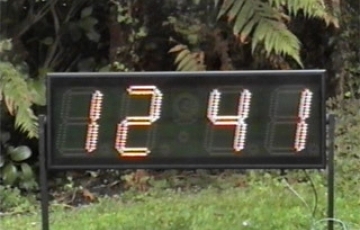 Polycomp LED sign installation photo