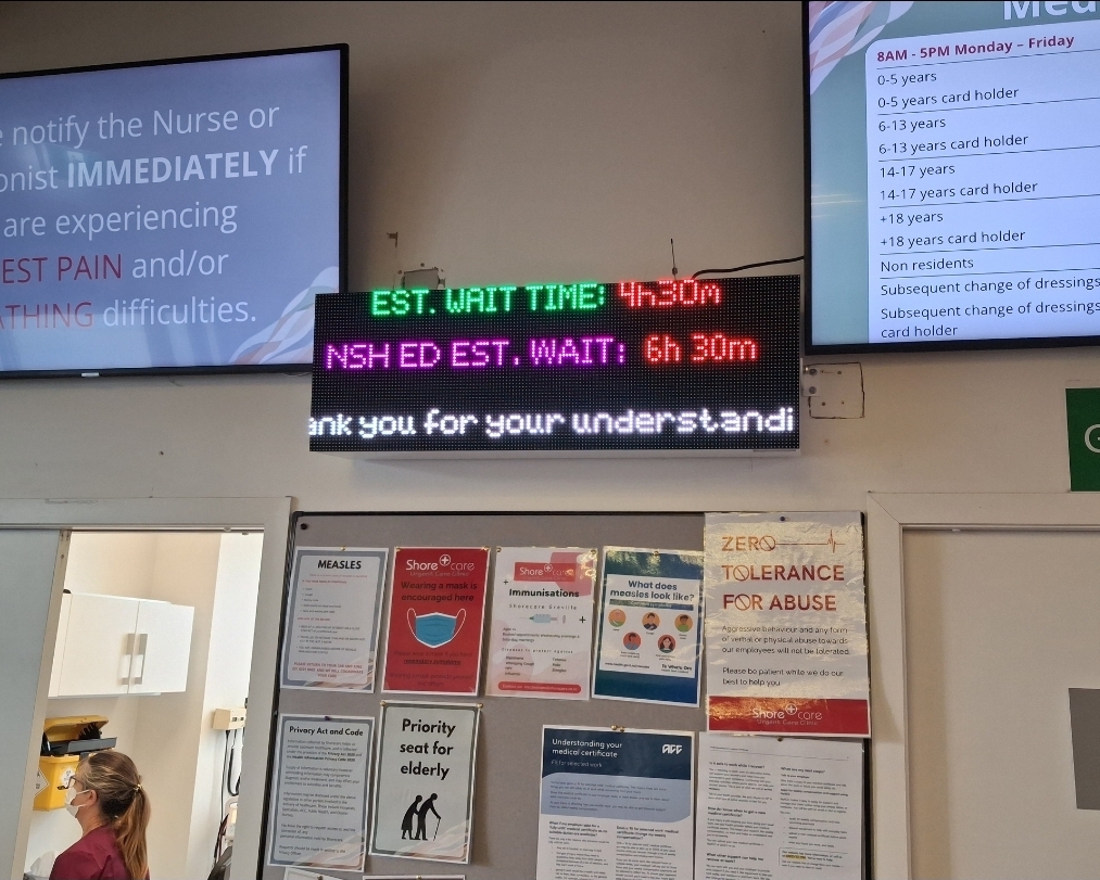Polycomp LED sign installation photo