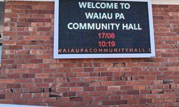 Polycomp LED sign installation photo