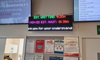 Polycomp LED sign installation photo